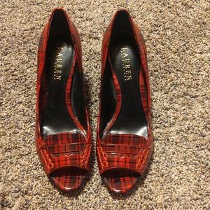 Ralph Lauren red heels
